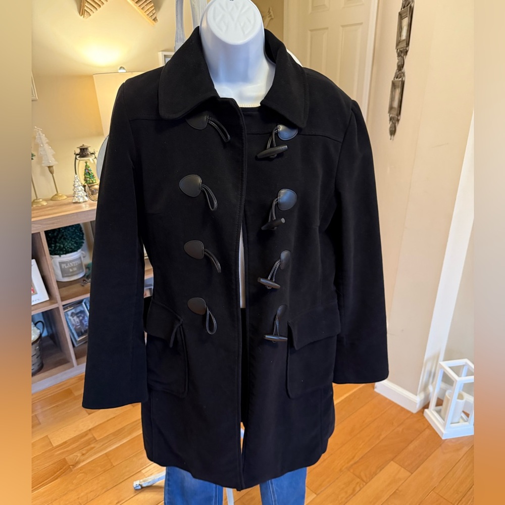 GAP Classic Black Toggle Coat